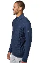 Adidas Mens Golf Jacket | Performance Textured Quarter Zip | Navy...webp