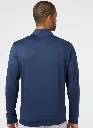 Adidas Mens Golf Jacket | Performance Textured Quarter Zip | Navy..webp