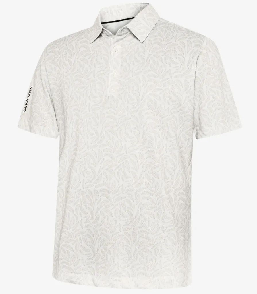 Galvin Green Mens Golf Shirt | Muir | Sand.webp