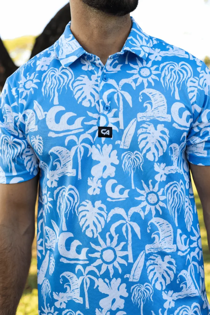 Custom Apparel Mens Golf Shirt | Dryflex | Island Tide | Ocean-Blue.webp