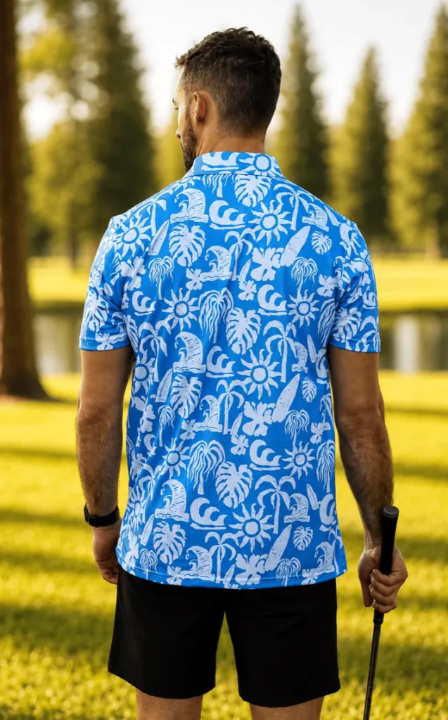 Custom Apparel Mens Golf Shirt | Dryflex | Island Tide | Ocean-Blue.......webp
