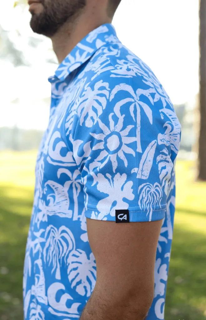 Custom Apparel Mens Golf Shirt | Dryflex | Island Tide | Ocean-Blue..webp