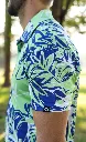 Custom Apparel Mens Golf Shirt | Dryflex | Birdie Blossom | Blue-Green-White......webp
