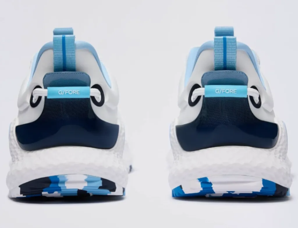 G Fore Womens Golf Shoe | MG4+ O2 | Gradient Skulls and Tees | Snow-Navy.....webp