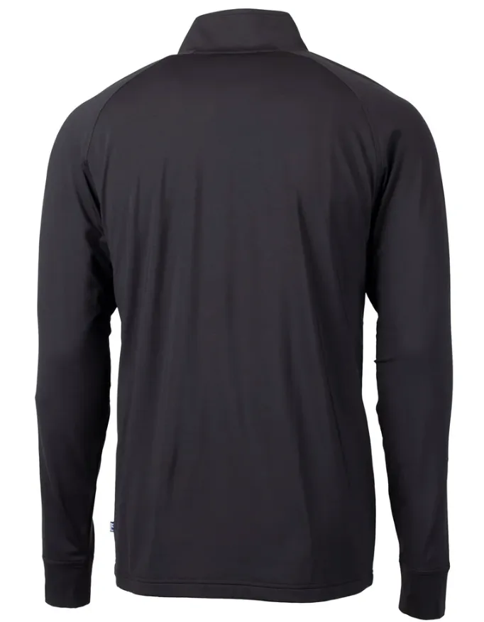Cutter and Buck Mens Golf Midlayer | Adapt Half Zip | Black..webp