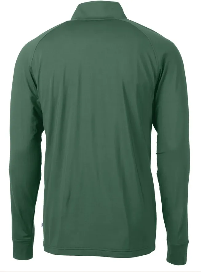 Cutter and Buck Mens Golf Pullover | Adapt Eco | Quarter Zip | Hunter Green,.webp