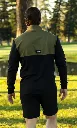 Custom Apparel Mens Golf Jersey | Thermal | Olive-Black..webp