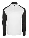 Custom Apparel Mens Golf Jersey | Thermal | White-Black.webp