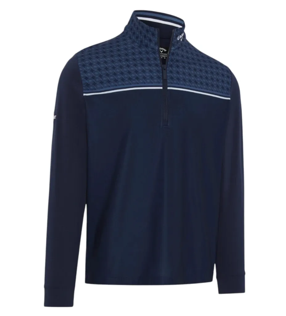 Callaway Men's Golf Midlayer | Odyssey Printed | Peacoat Navy-Blue.webp