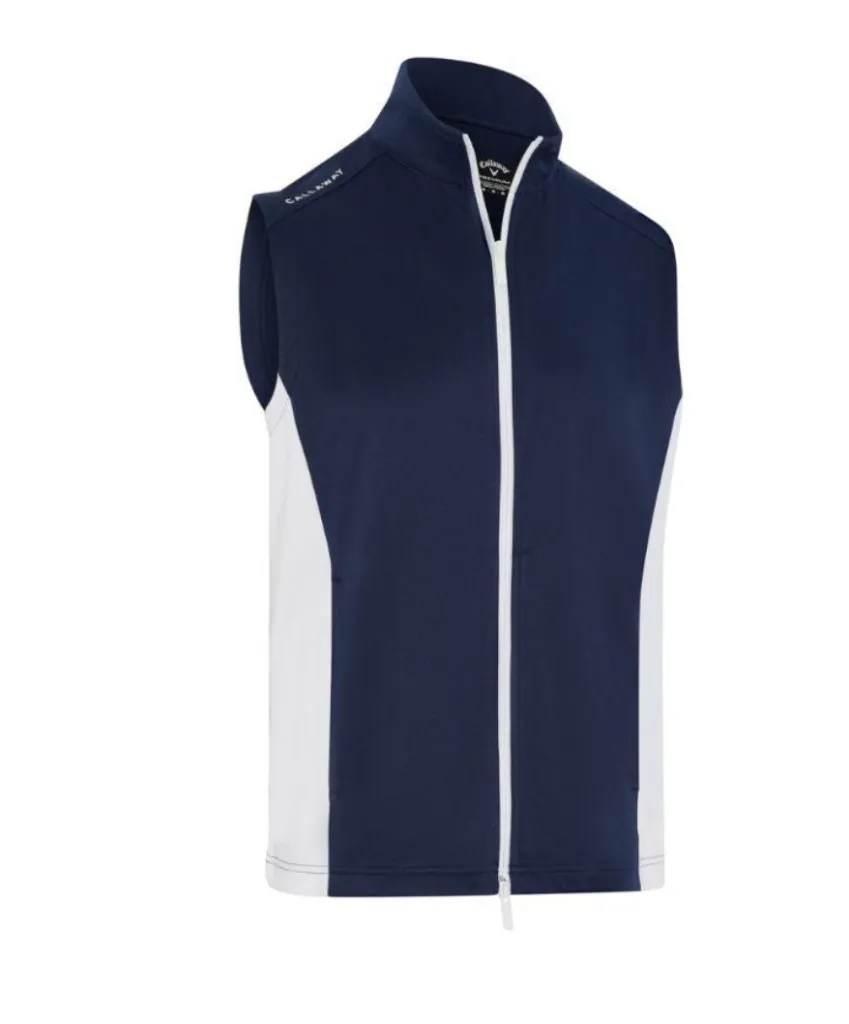 Callaway Mens Golf Vest | High Gauge Vest | Peacoat Navy-White.webp