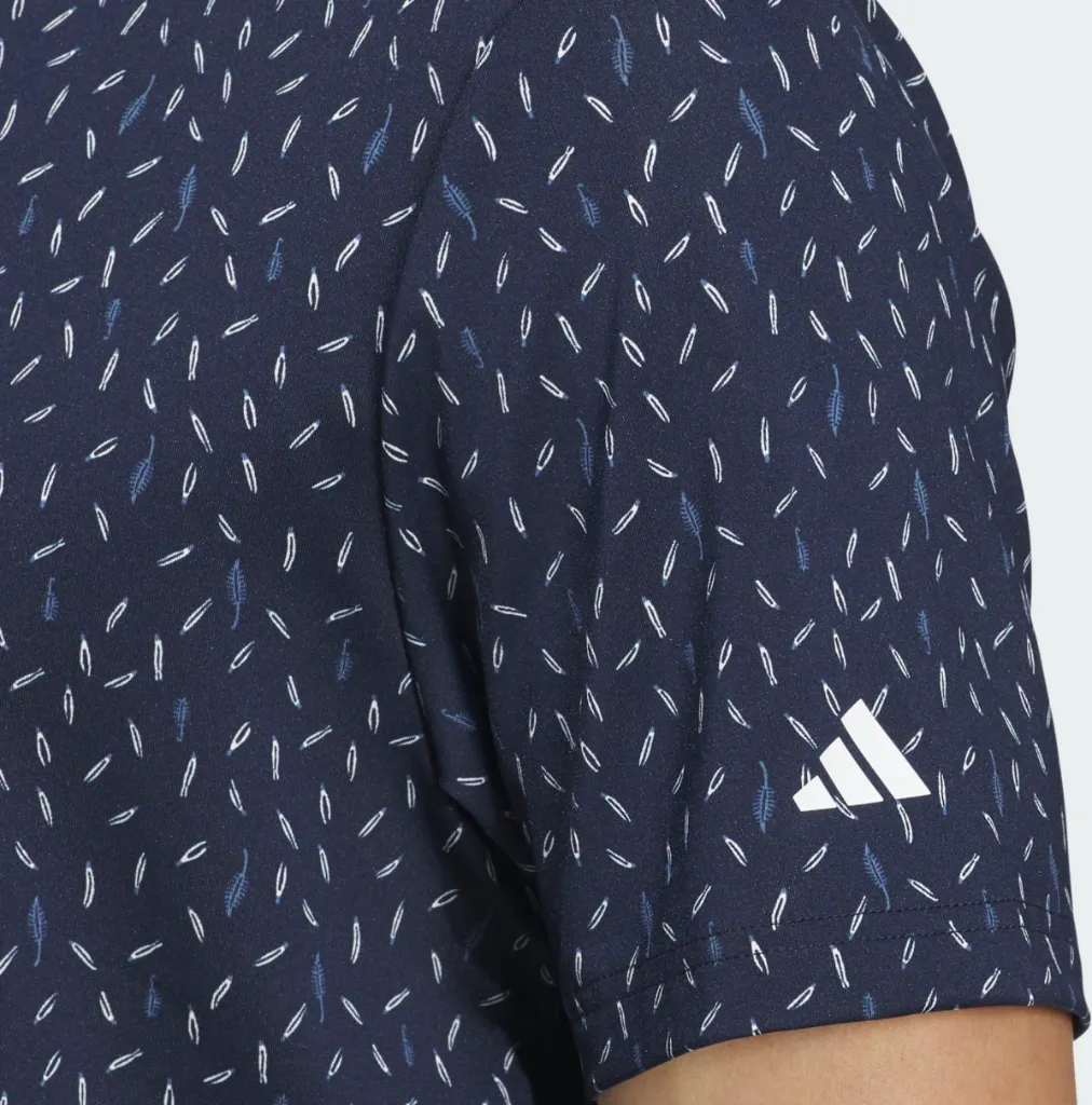 Adidas Mens Golf Shirt | Ultimate 365 Printed Polo | Collegiate Navy..webp