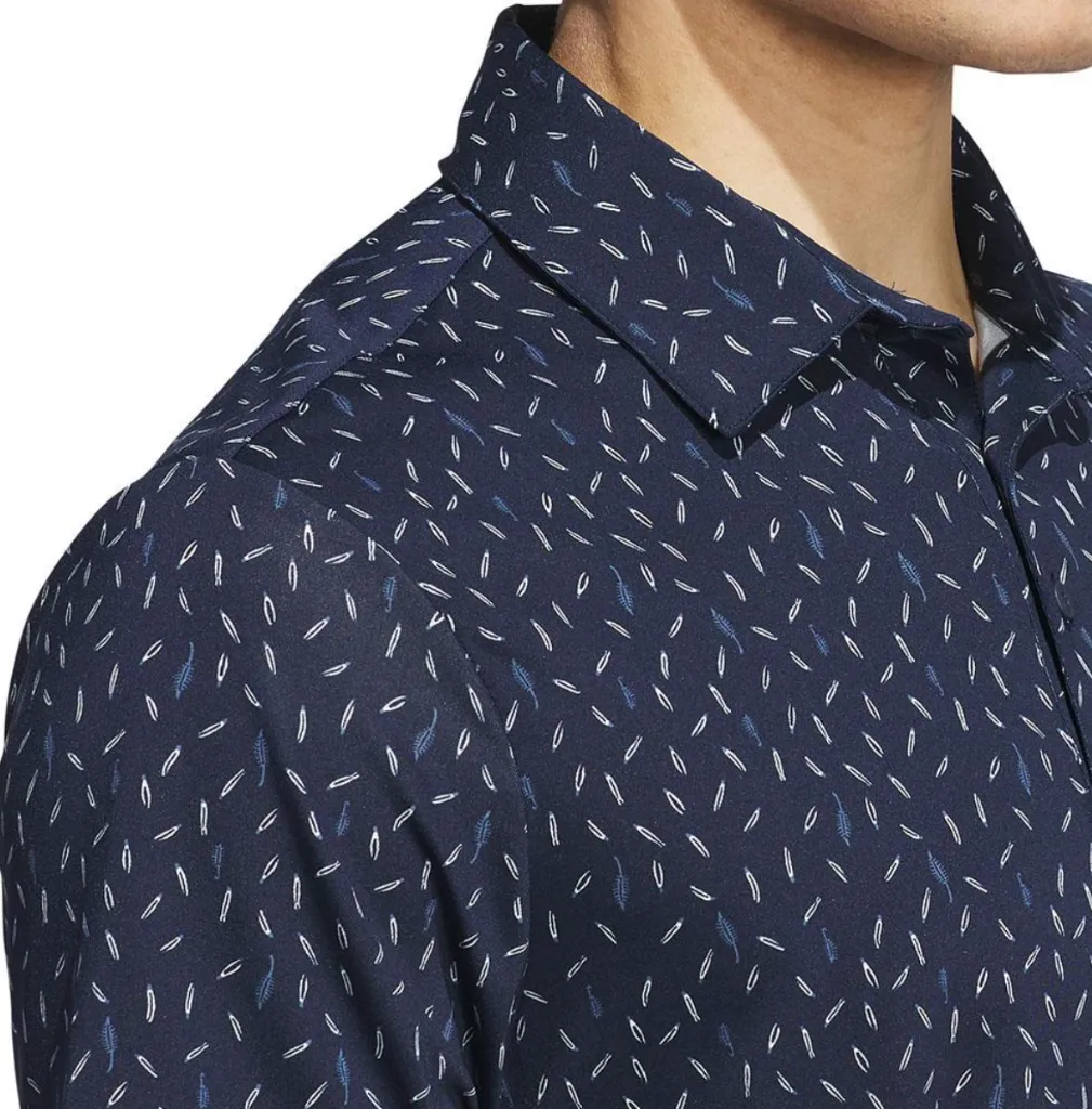 Adidas Mens Golf Shirt | Ultimate 365 Printed Polo | Collegiate Navy...webp
