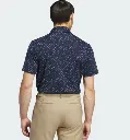 Adidas Mens Golf Shirt | Ultimate 365 Printed Polo | Collegiate Navy,.webp