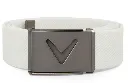 Callaway Mens Golf Belt | Ribbed Ratchet | White.webp