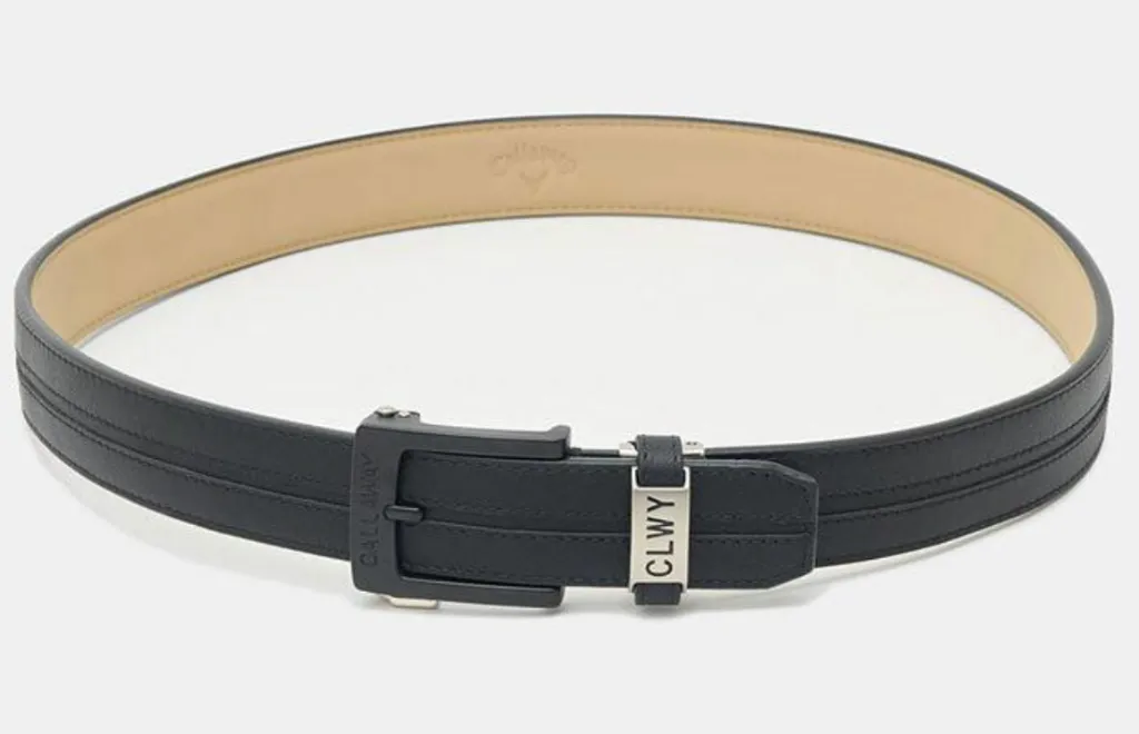 Callaway Mens Golf Belt | Ribbed Ratchet | Black.webp