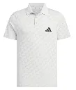 Adidas Junior Boys Golf Shirt | Jacquard Polo | White.webp