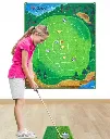 PGM Target Chipping Mat With Balls | Green-White-Blue.webp