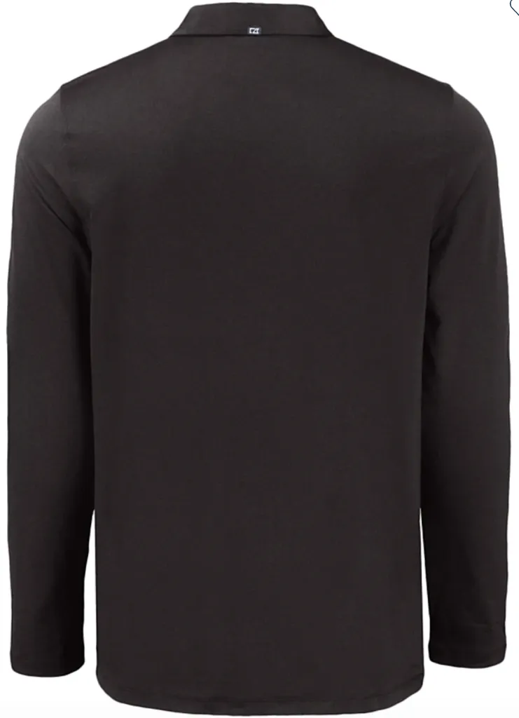 Cutter & Buck Men's Golf Long Sleeve Shirt | Coastline Eco | Black..webp