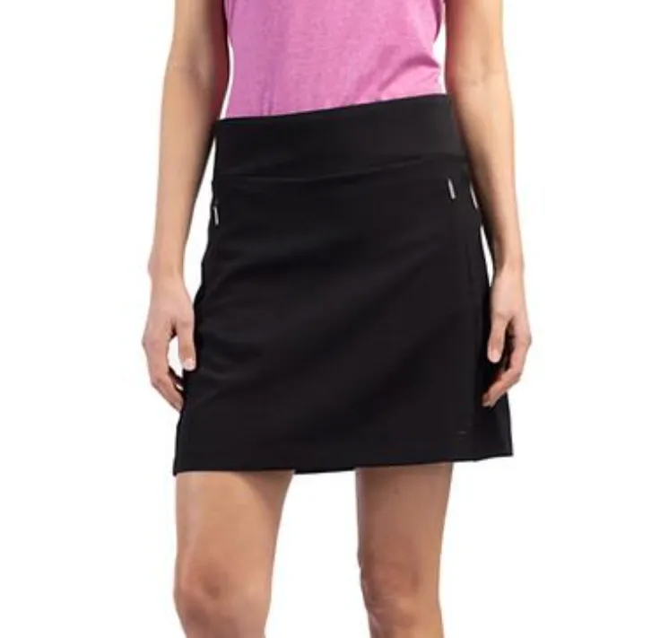Cutter & Buck Women's Golf Skort | Pacific Performance Pull On | Black.webp