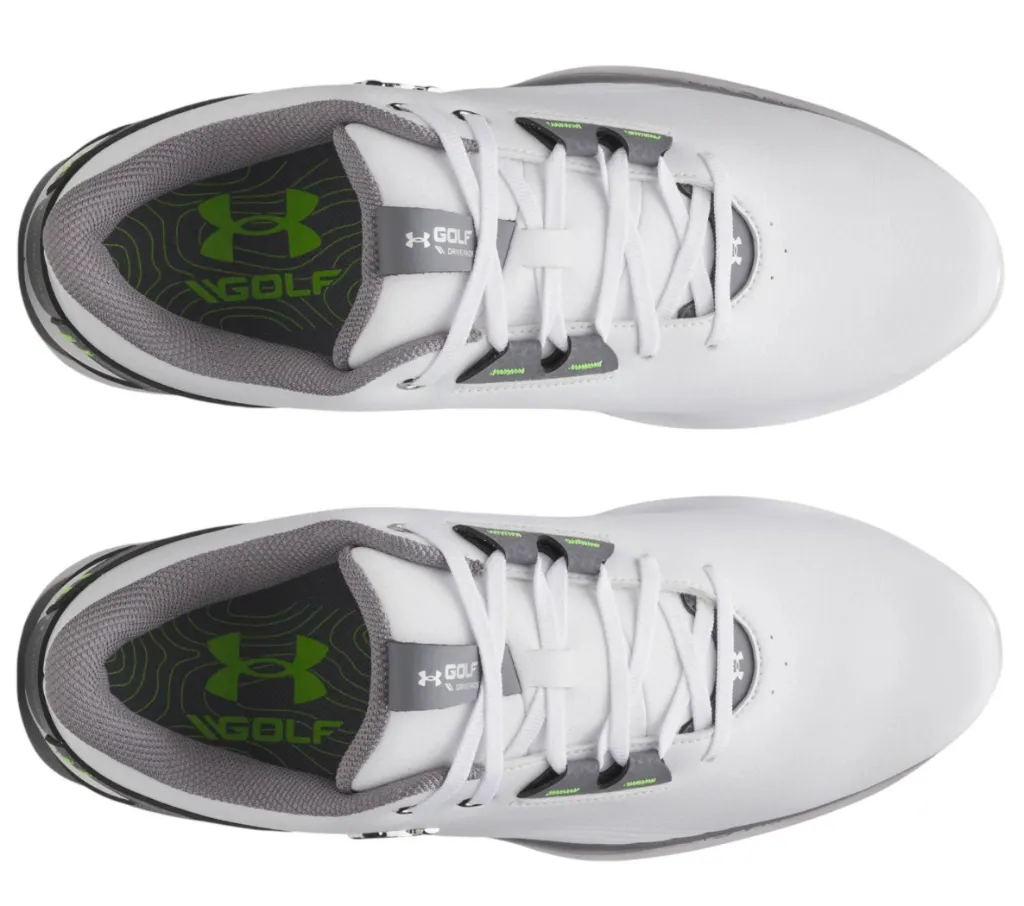 Under Armour Mens Golf Shoes | Drive Fade Spikeless | White:Grey...webp