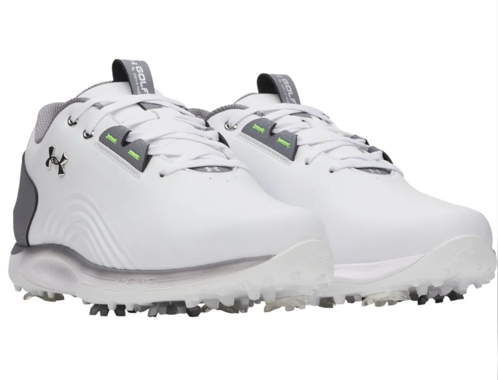 Under Armour Mens Golf Shoes | Drive Fade Spikeless | White:Grey..webp