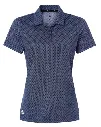 Adidas Womens Golf Shirt | All-Over Print Short Sleeve | Navy.webp