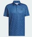Adidas Mens Golf Shirts | Perfromance Print Polo | Blue.webp