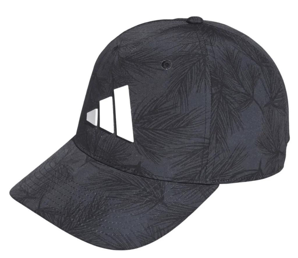 Adidas Mens Golf Cap | Tour Print Snapback | Grey.webp