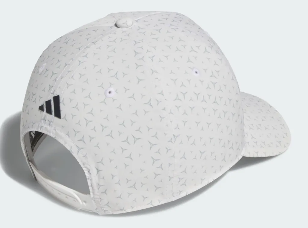 Adidas Mens Golf Cap | Tour Print Snapback | White,.webp