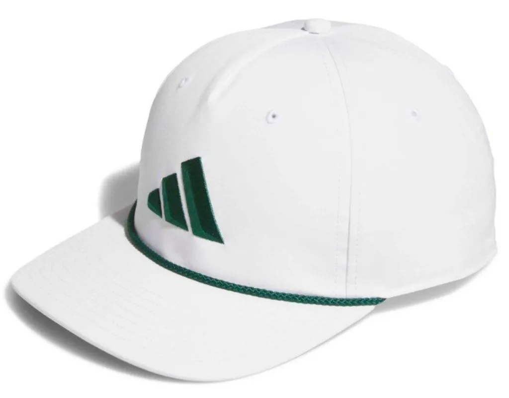 Adidas Mens Cap | Performance Tour 5 Panel | White-Green.webp