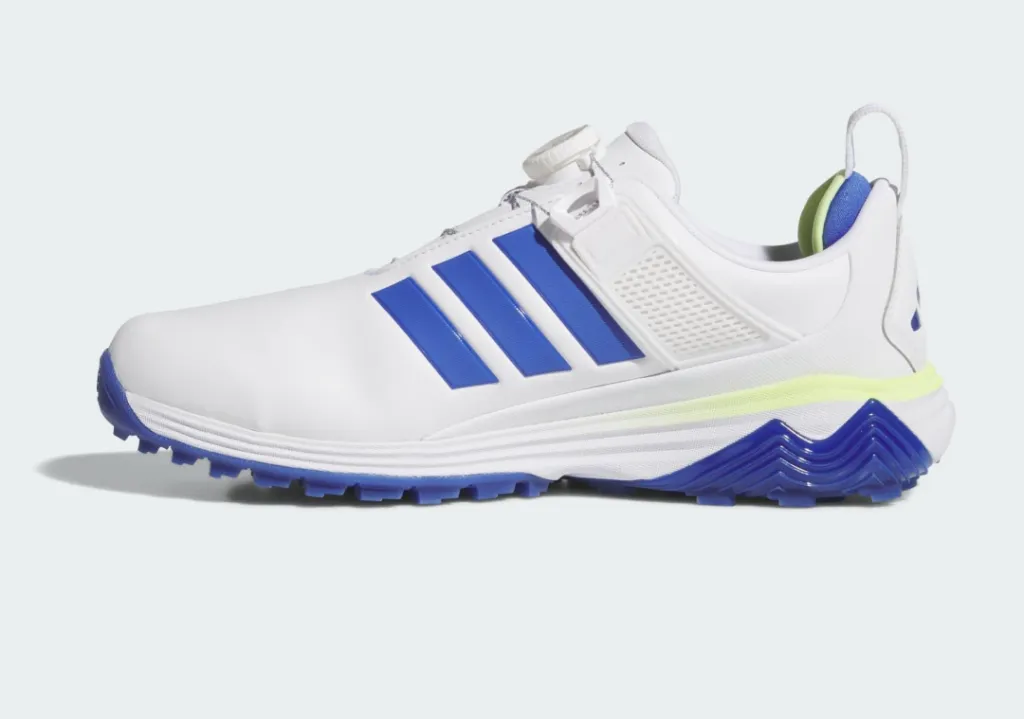 Adidas Mens Golf Shoes | ADIPOWER 26 SL BOA | White-Frozen Lemon-Dual Indigo.webp