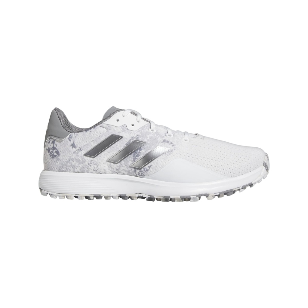[GV9401] Adidas Mens Golf Shoes | S2G SL | White-Silver-Grey (UK8)