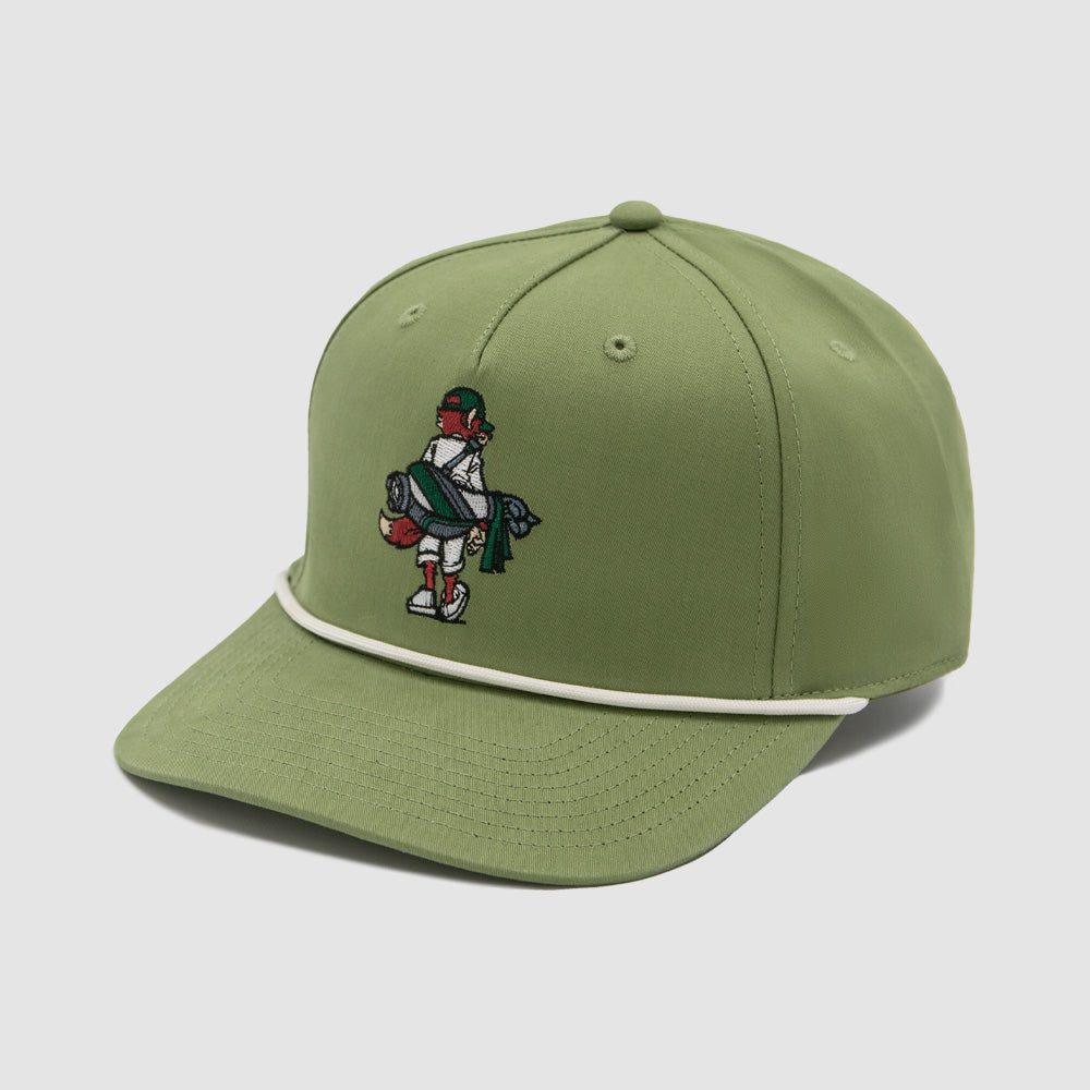 [SG-H-U-RC02-FOX] Slater Golf | Looper Fox Rope Cap | Green Cream