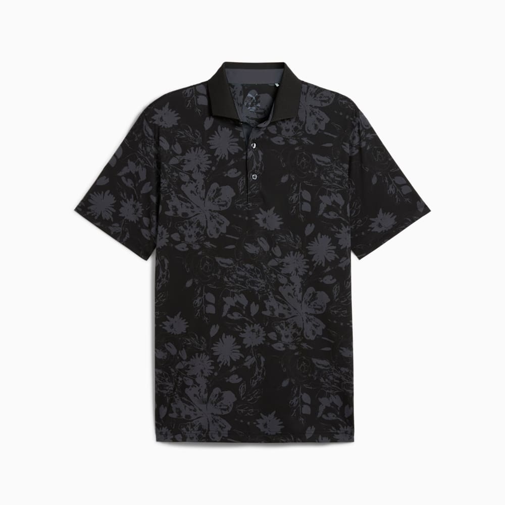Puma Mens Golf Shirt | Mattr Rose Polo | Black Strong Gray