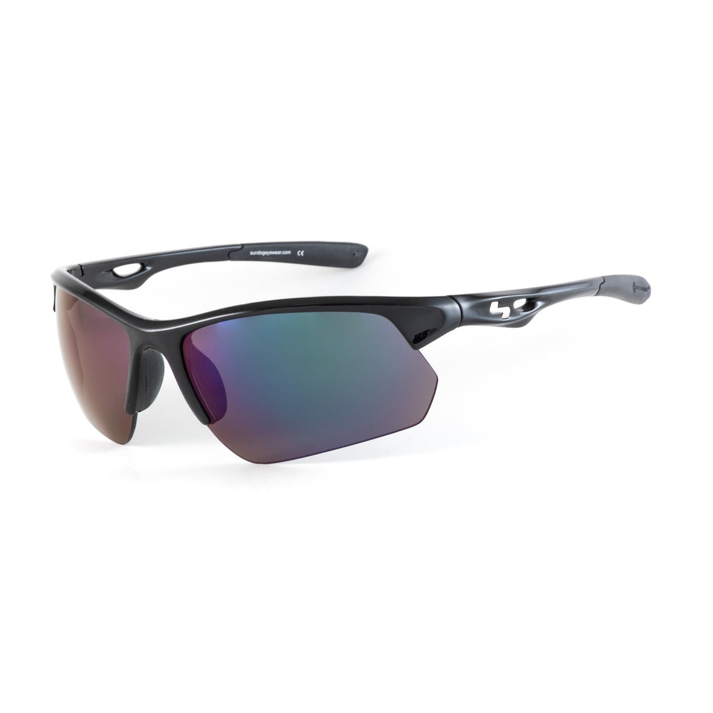 Sundog Sunglasses | Stack Shiny | Black-Green