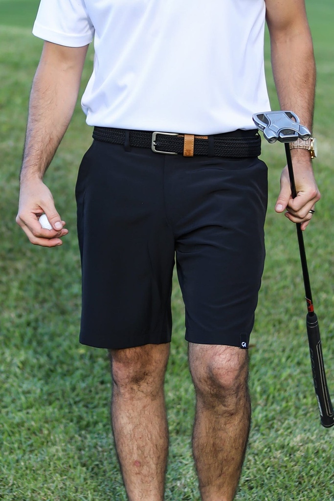 [33867486] Custom Apparel Mens Golf Shorts | Pure Motion | Midnight Black (30)