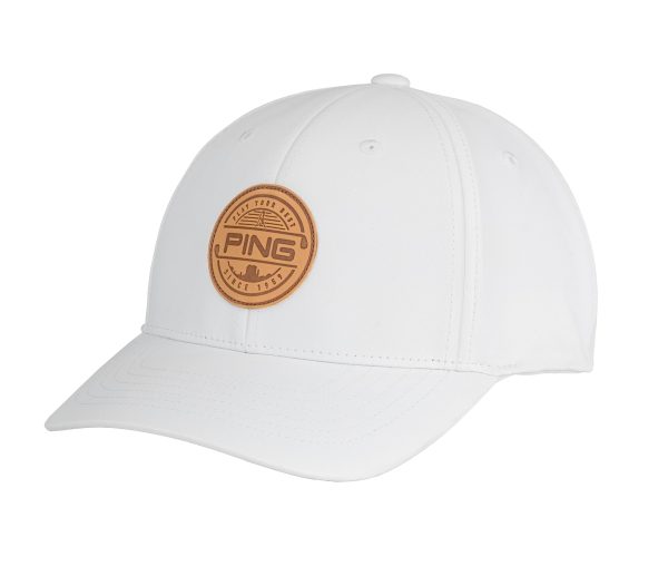 [37957-101] Ping Mens Golf Cap | Sedona | White
