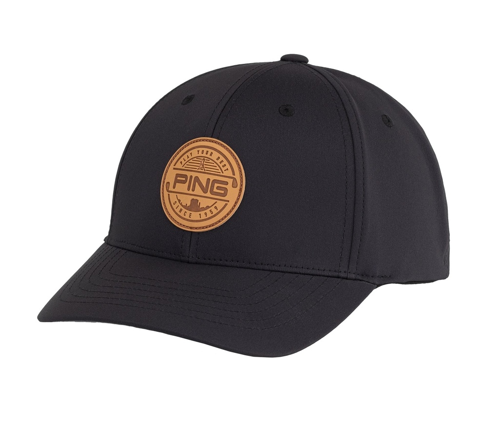 [37957-102] Ping Mens Golf Cap | Sedona | Black