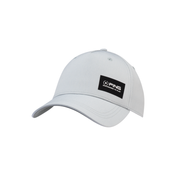 [P03740-PG48] Ping Mens Golf Cap | Koa | Pearl Grey