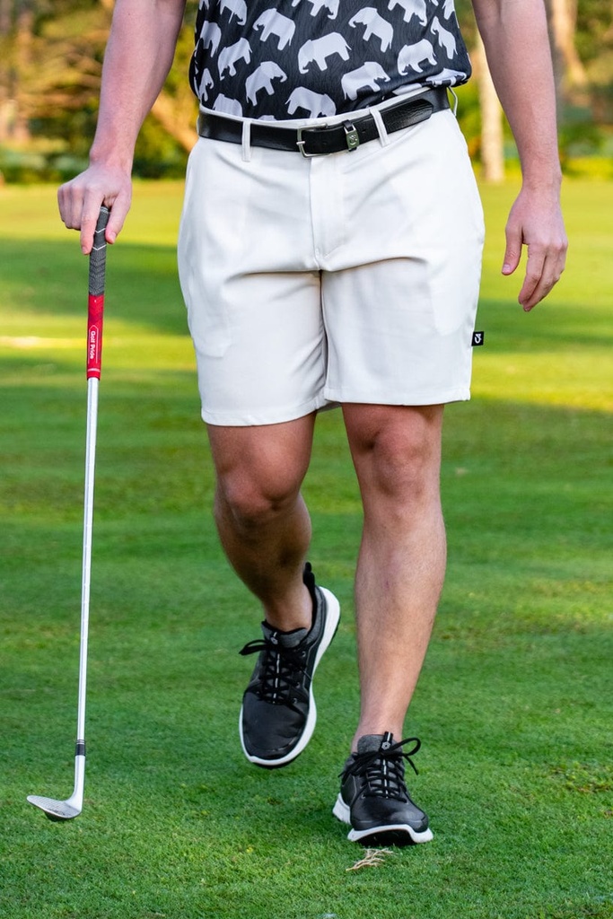 [54705354] Custom Apparel Mens Golf Shorts | Flow Beige (30)