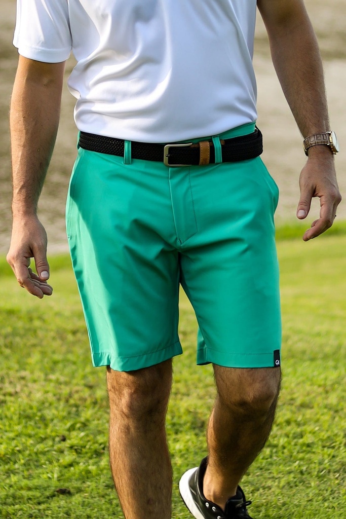 [53705354] Custom Apparel Mens Golf Shorts | Pure motion | Green Teal (38)