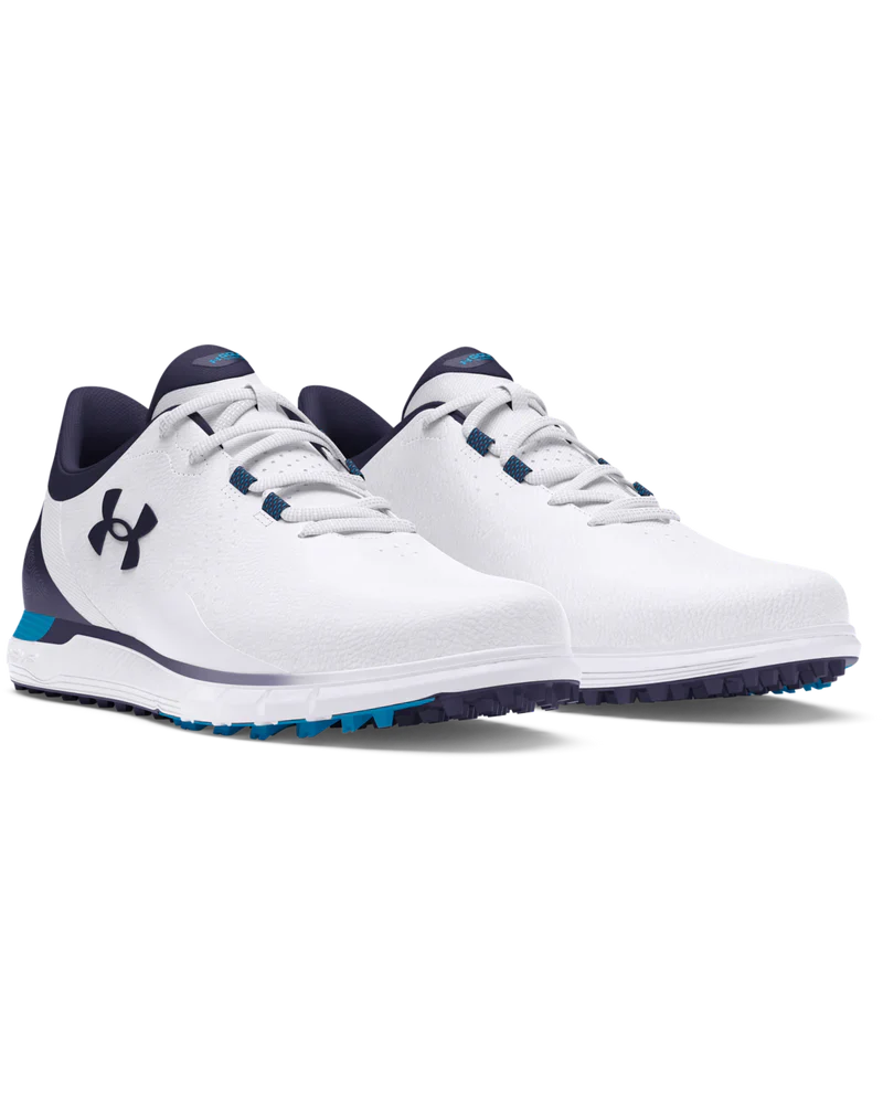 [3026922-101-95] Under Armour Mens Shoe | Drive Fade Spikeless | WhiteNavy-Blue (White/Navy/Blue, UK9.5)