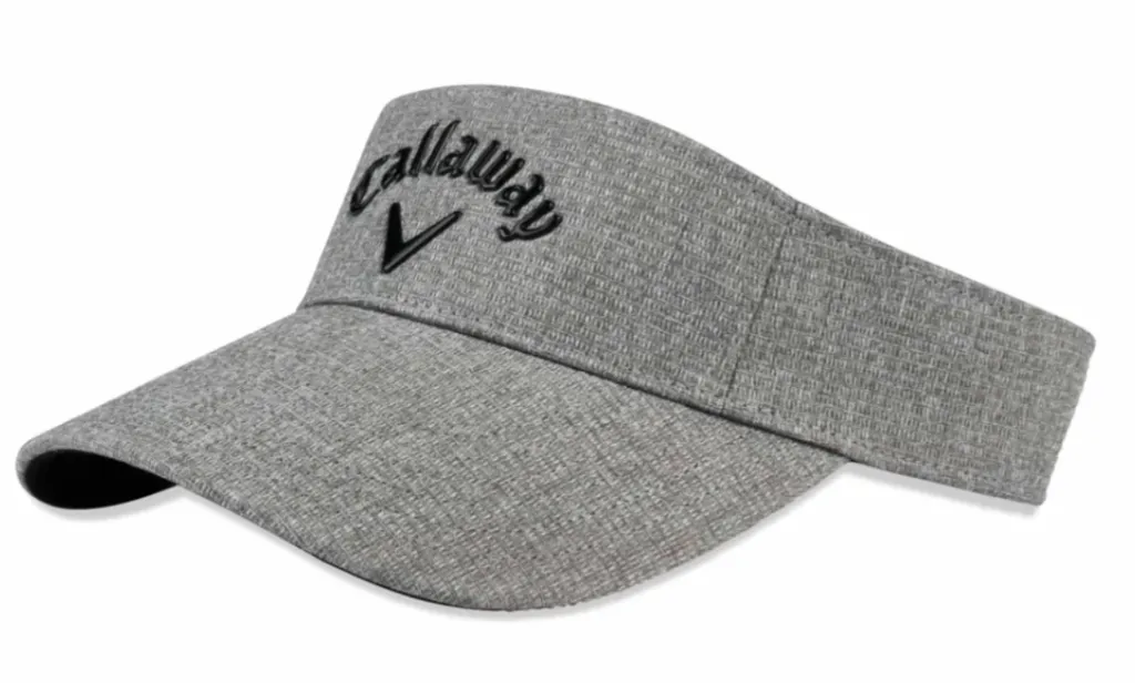[4001400G-700] Callaway Mens Golf Visor | Liquid Metal 25 (White/Black)