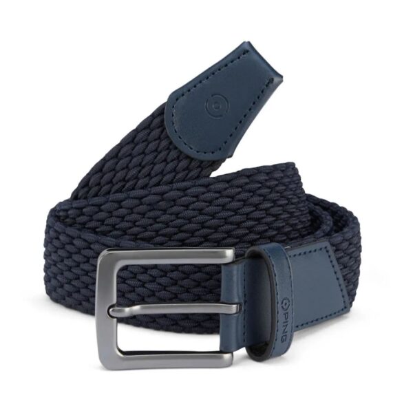 [24STB-A-N] Ping Golf Belt | Stretch | Navy