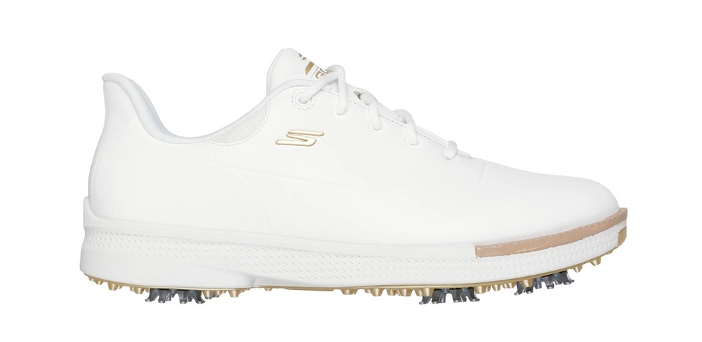 [12317-6] Skechers Womens Golf Shoes | Go Golf Jasmine | White-Gold (6)