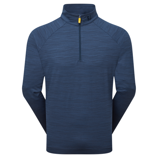 [34104S] FootJoy Mens Golf Jersey | Wave Jacquard Chill-Out | Navy (S)