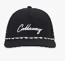 Callaway Mens Golf Cap | Birdie Rope | Black