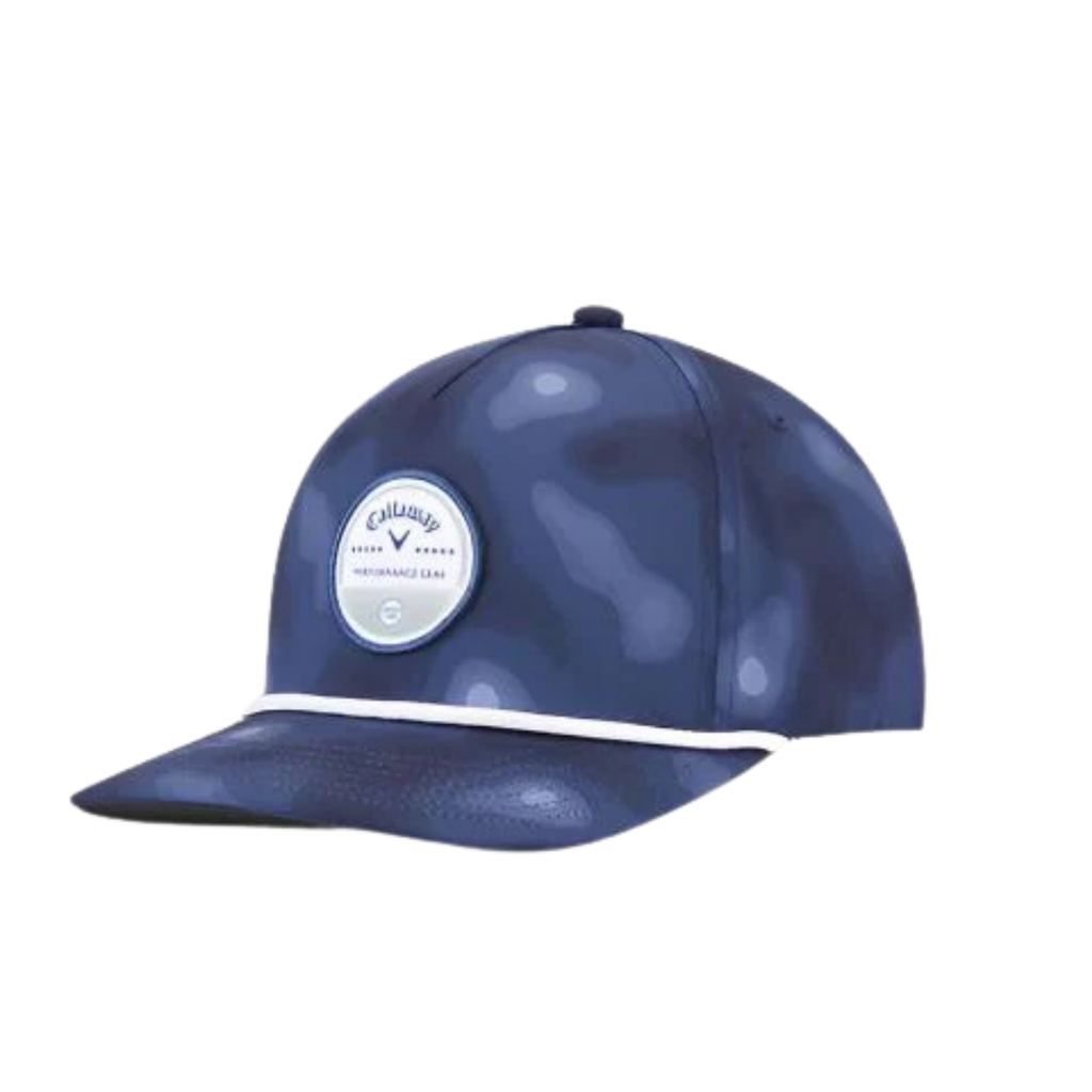 [4001415G-07] Callaway Mens Golf Cap | Bogey Free | Navy Topo