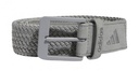 Adidas Mens Golf Belt | Braided Stretch | Grey