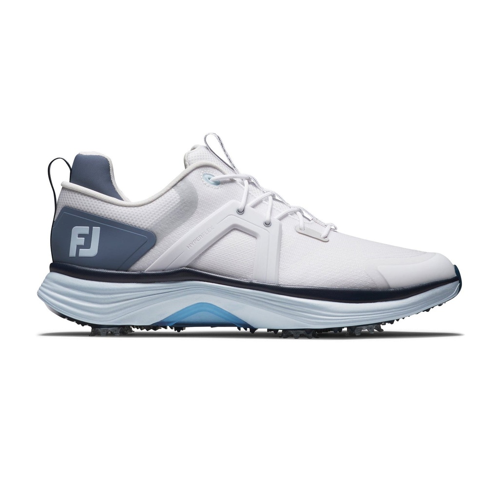 [55471075M] Footjoy Mens Golf Shoes | HyperFlex | White-Slate-Blue c5 (UK6.5)